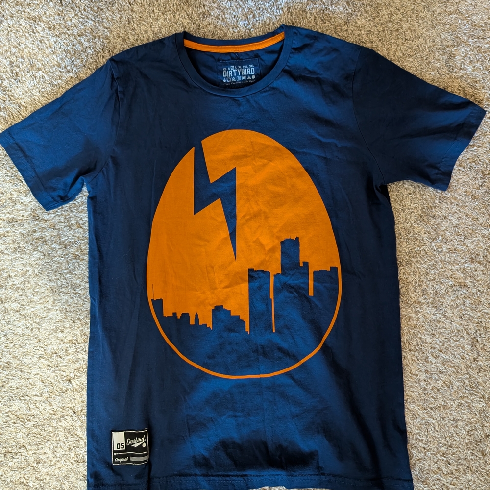 Men's Navy Blue Graphic T-Shirt